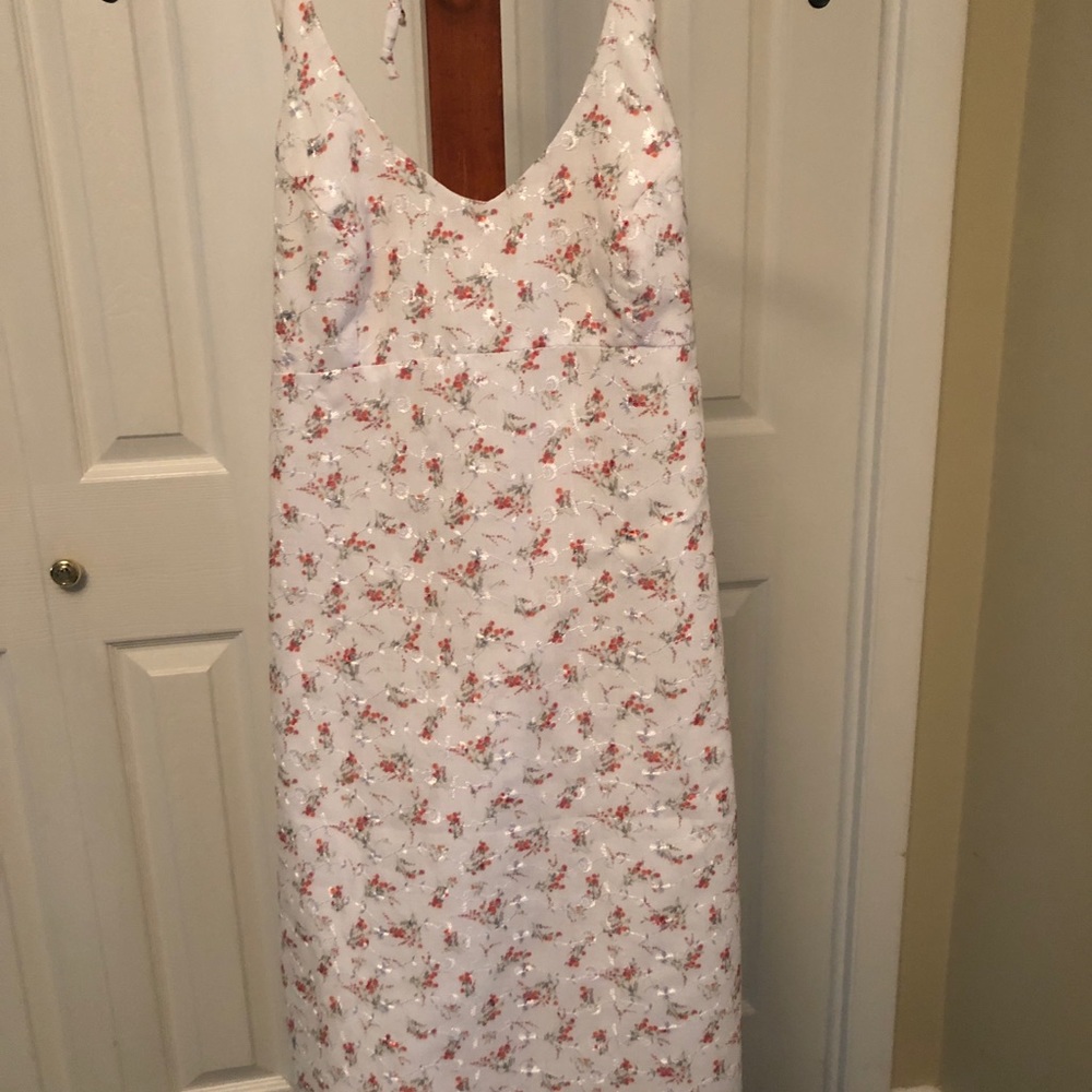 Embroidered flower sundress